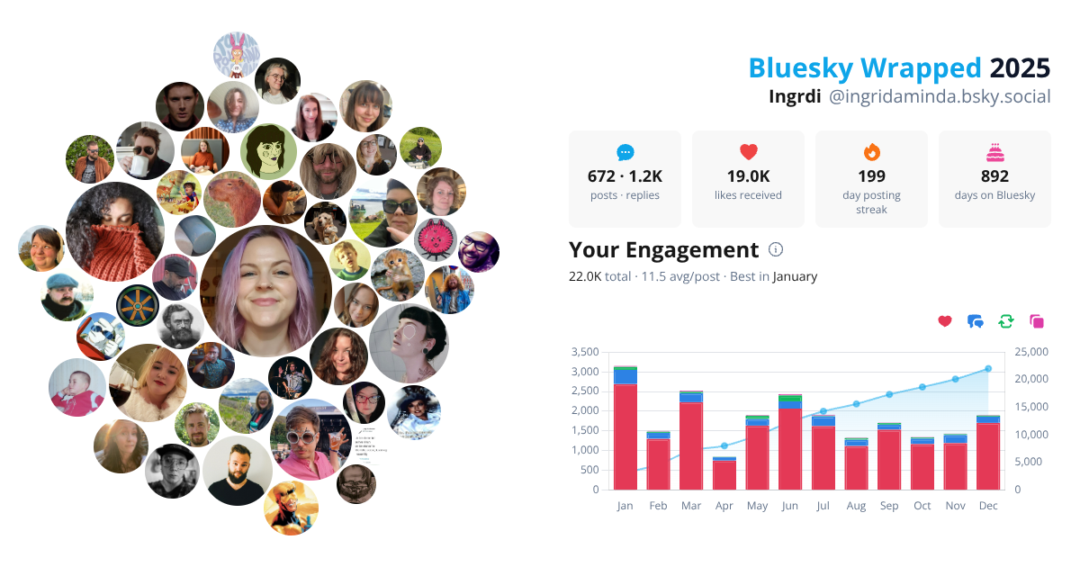 Your Bluesky Wrapped 2025 preview