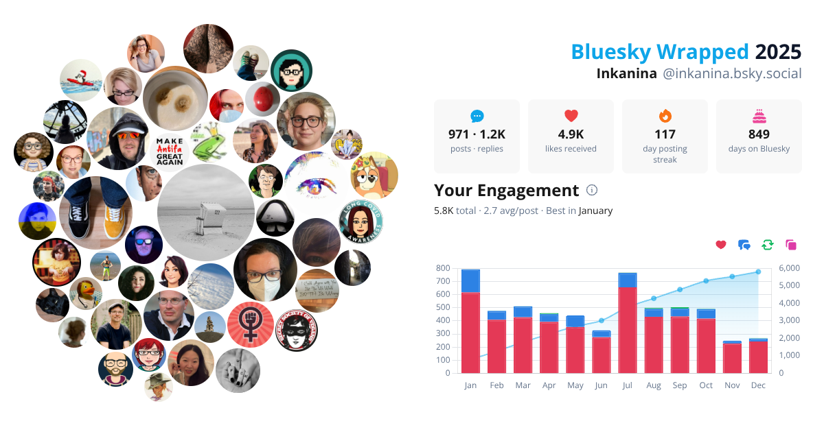 Your Bluesky Wrapped 2025 preview