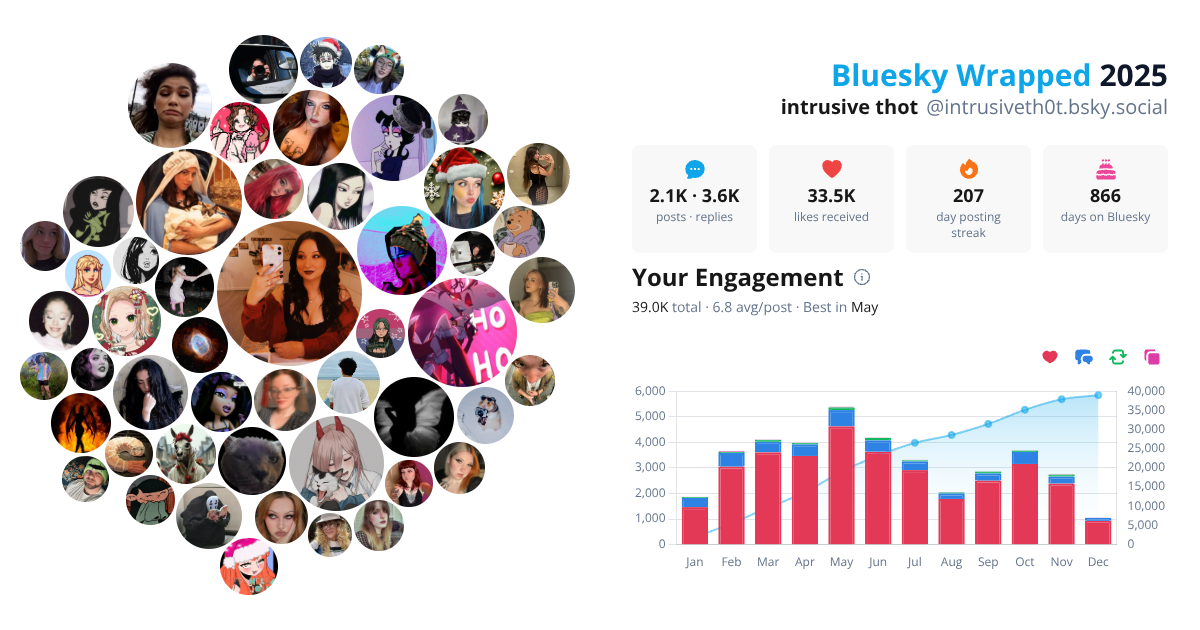 Your Bluesky Wrapped 2025 preview