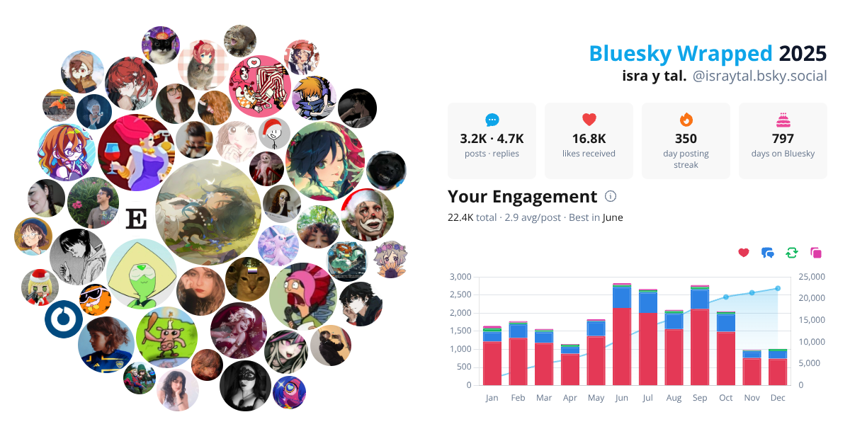 Your Bluesky Wrapped 2025 preview