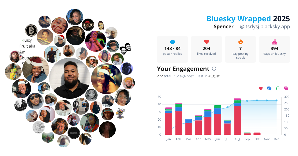 Your Bluesky Wrapped 2025 preview