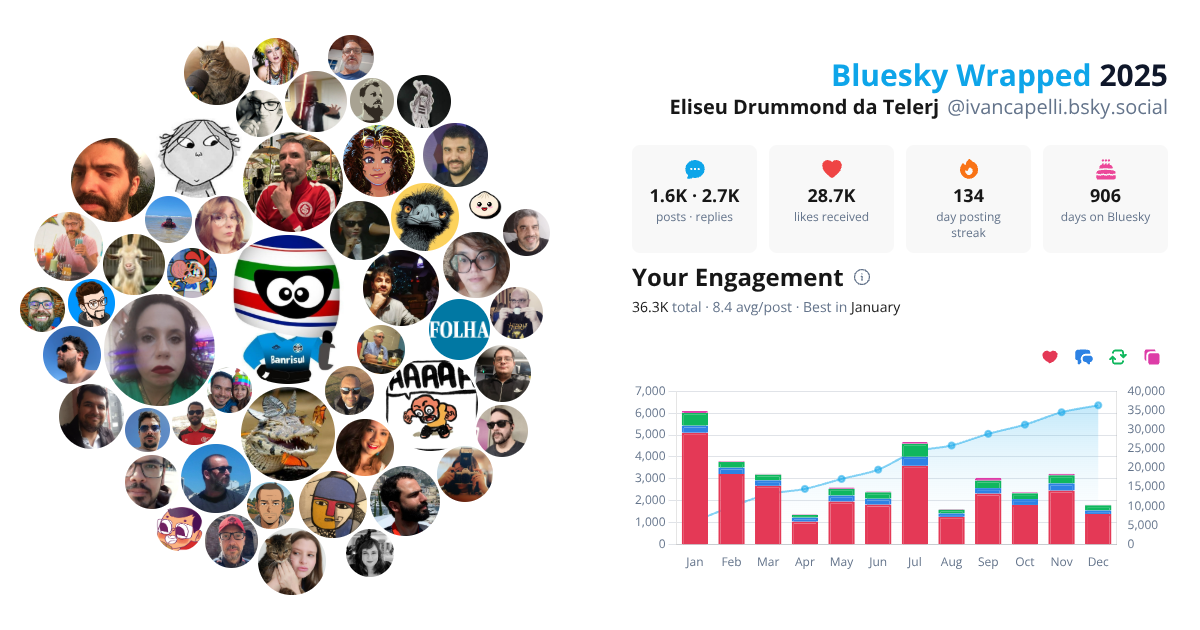 Your Bluesky Wrapped 2025 preview