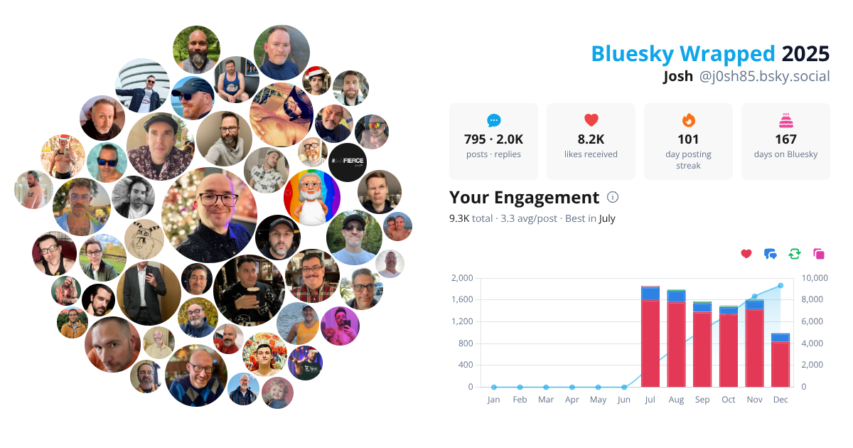 Your Bluesky Wrapped 2025 preview