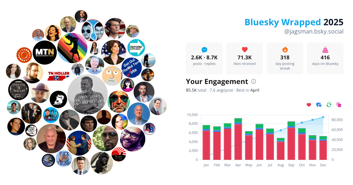Your Bluesky Wrapped 2025 preview