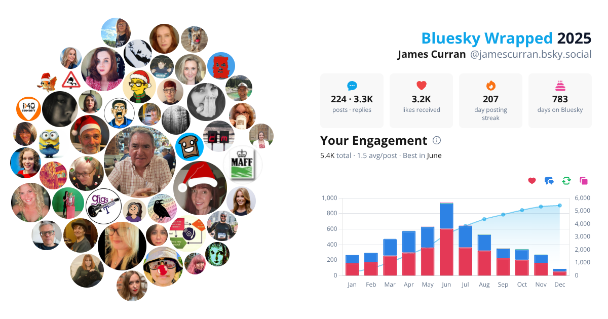 Your Bluesky Wrapped 2025 preview