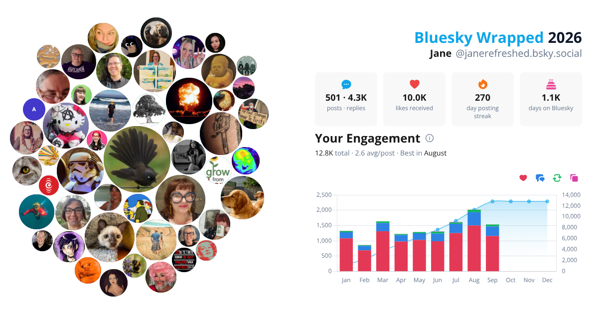 Your Bluesky Wrapped 2026 preview
