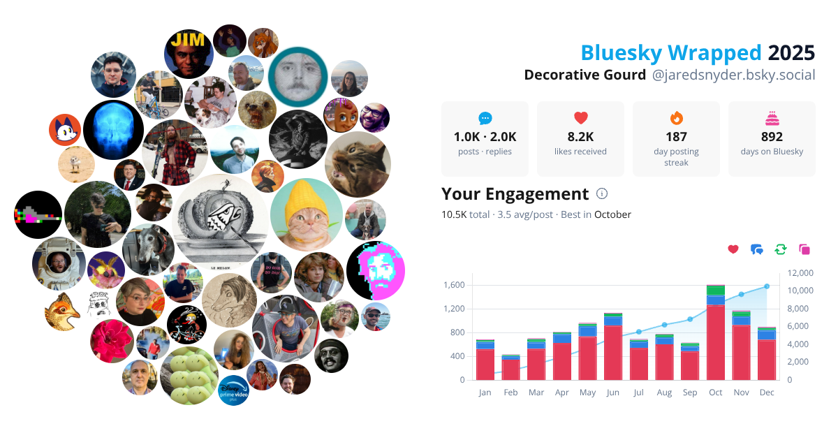 Your Bluesky Wrapped 2025 preview