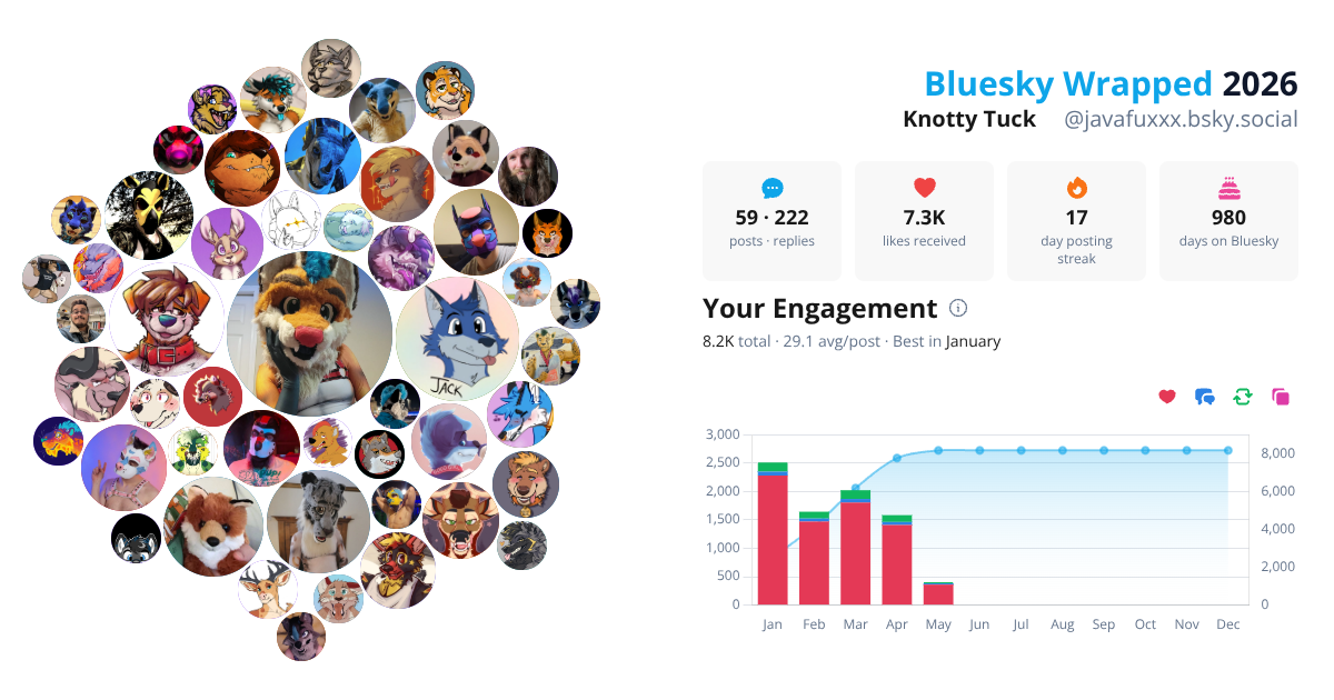 Your Bluesky Wrapped 2026 preview