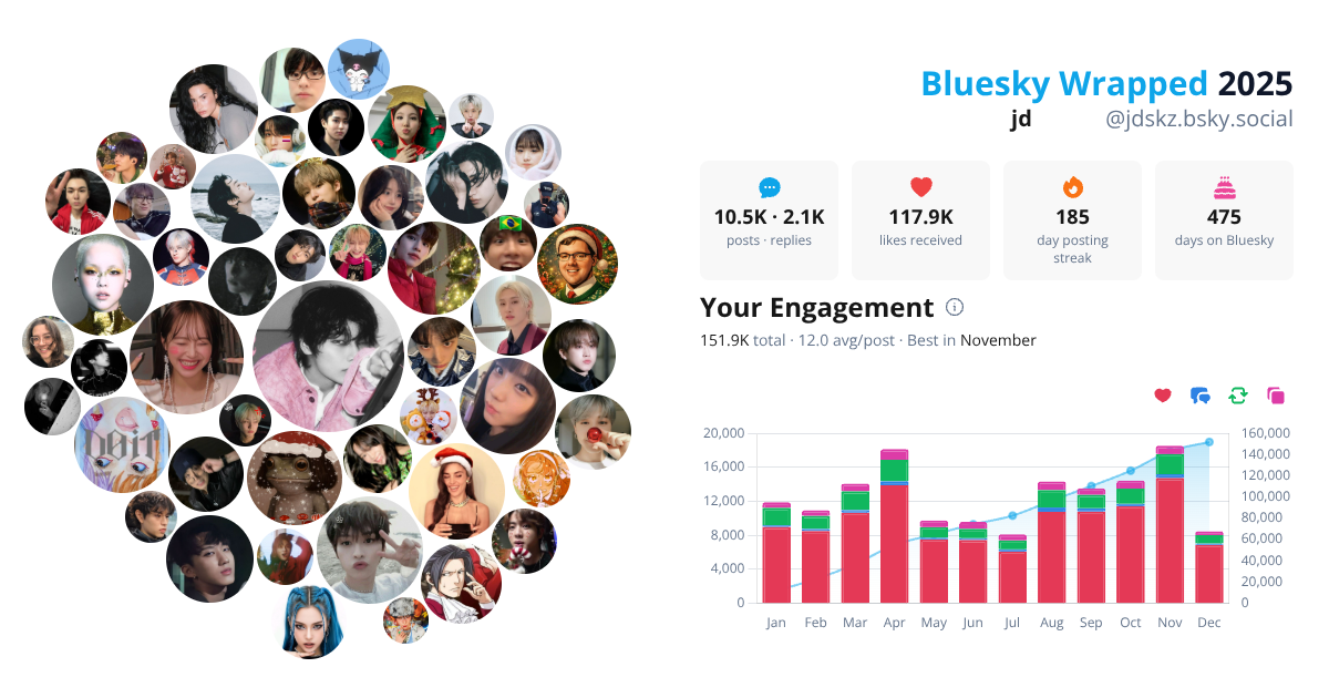 Your Bluesky Wrapped 2025 preview