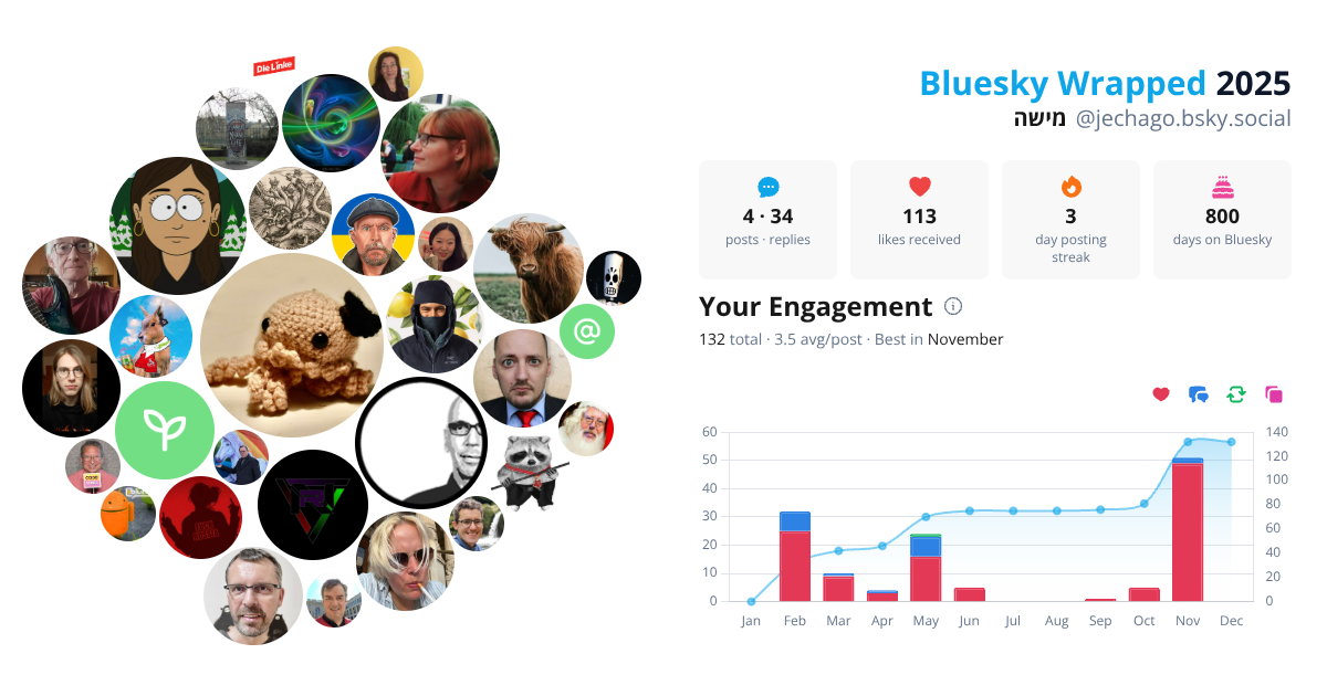 Your Bluesky Wrapped 2025 preview