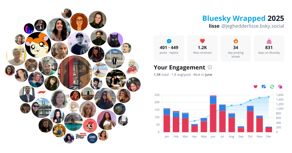 Your Bluesky Wrapped 2025 preview