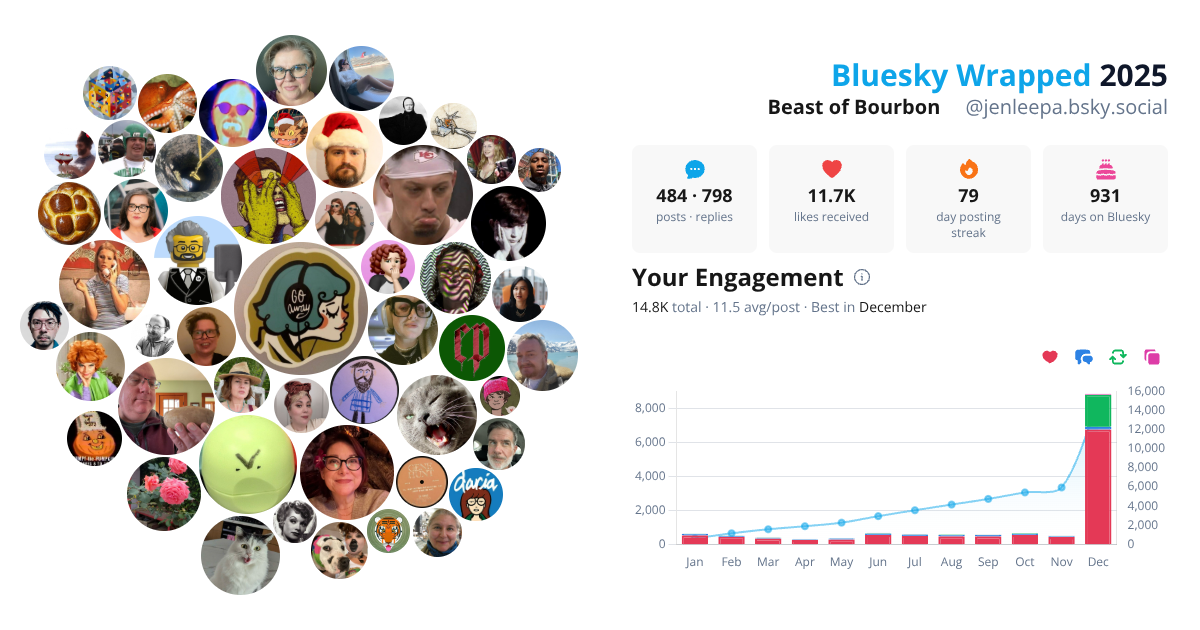 Your Bluesky Wrapped 2025 preview