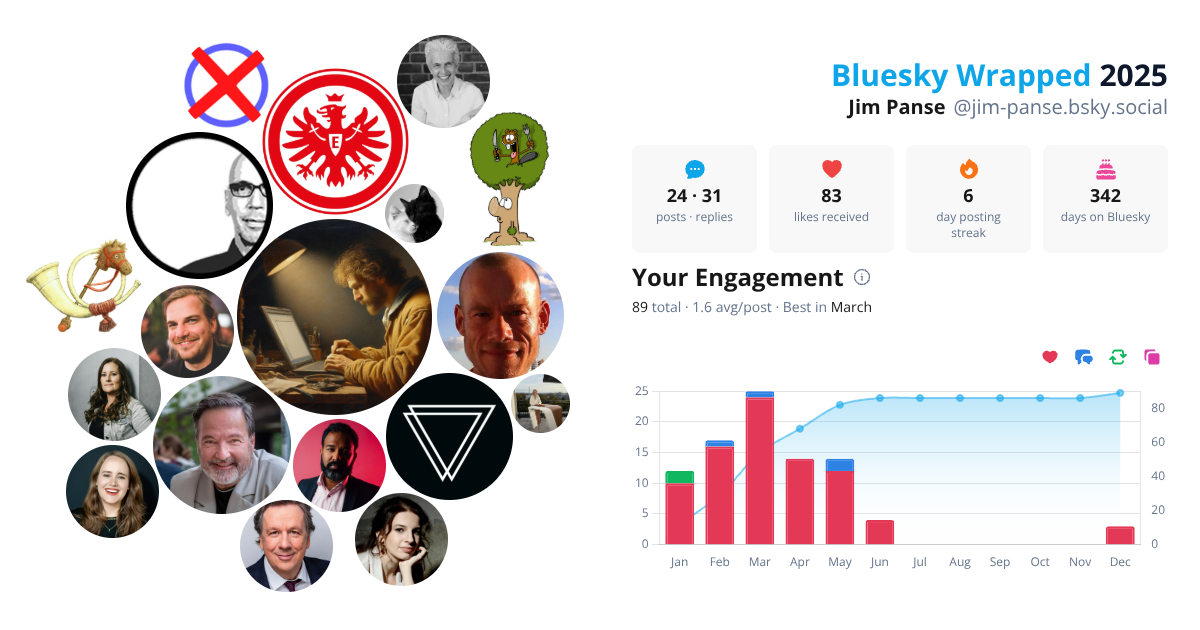 Your Bluesky Wrapped 2025 preview