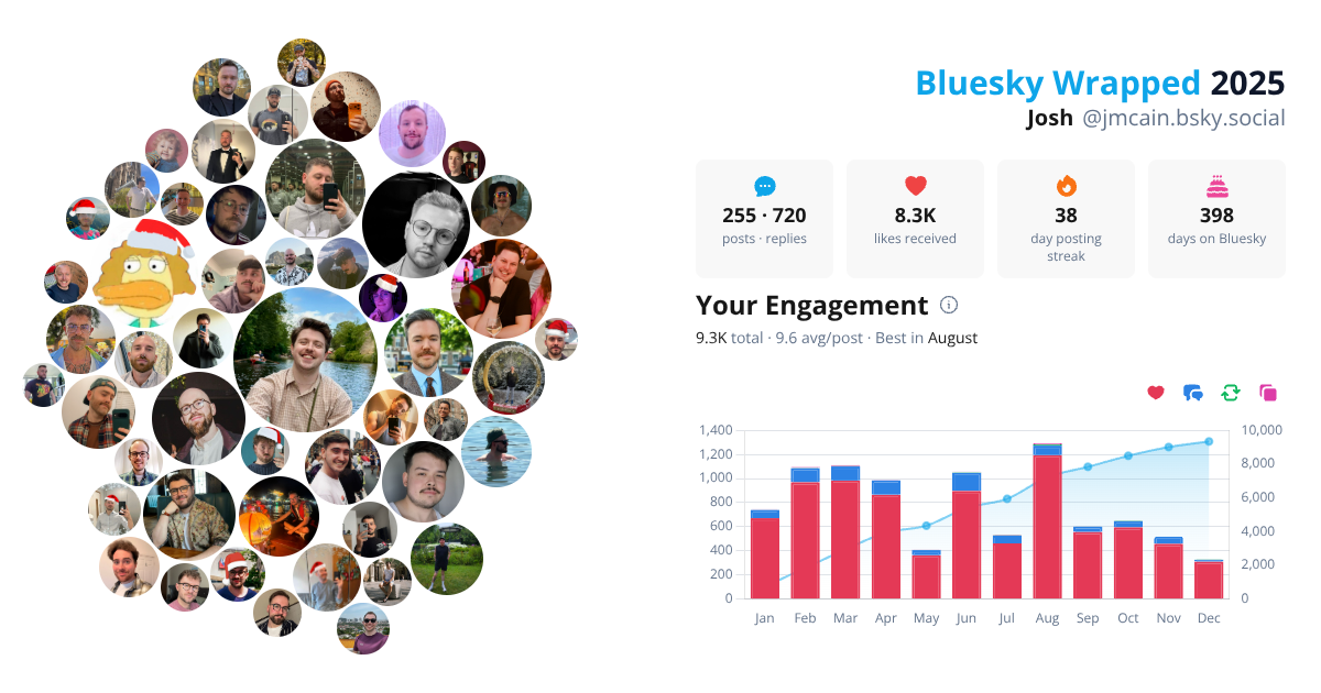 Your Bluesky Wrapped 2025 preview