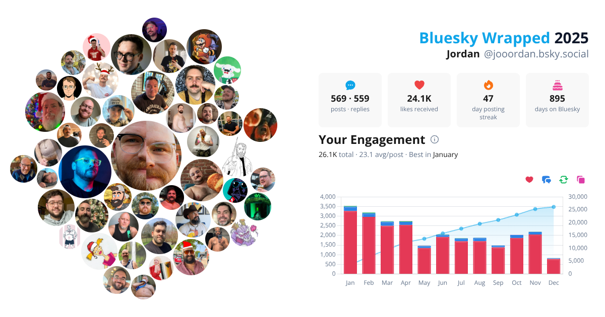 Your Bluesky Wrapped 2025 preview