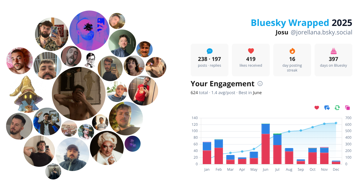 Your Bluesky Wrapped 2025 preview