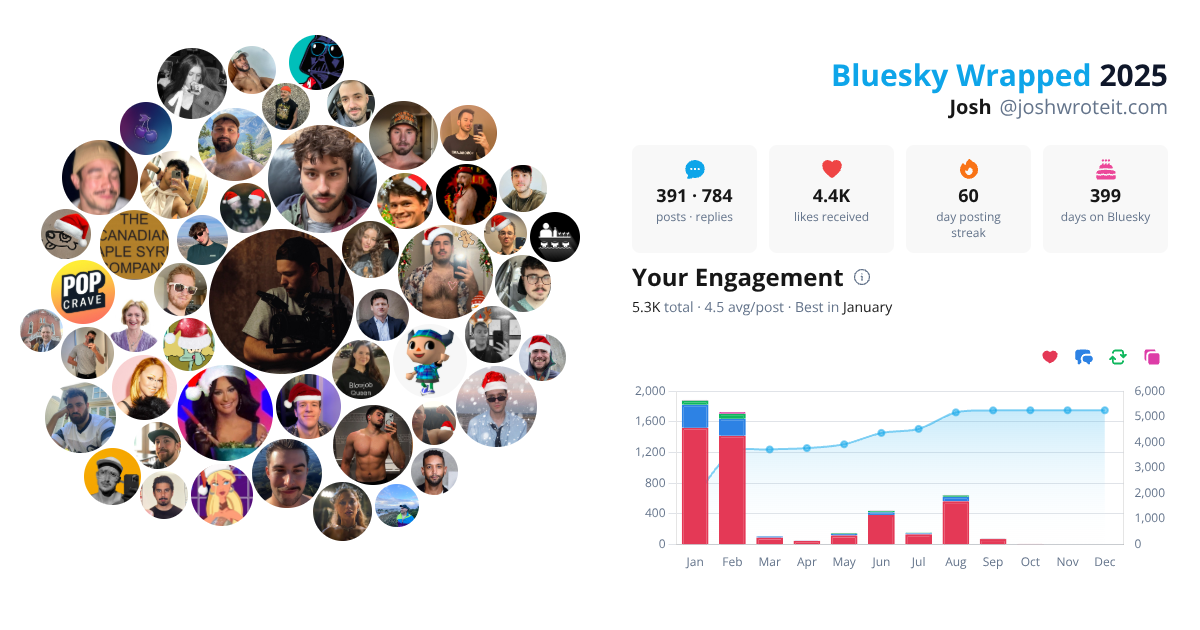 Your Bluesky Wrapped 2025 preview