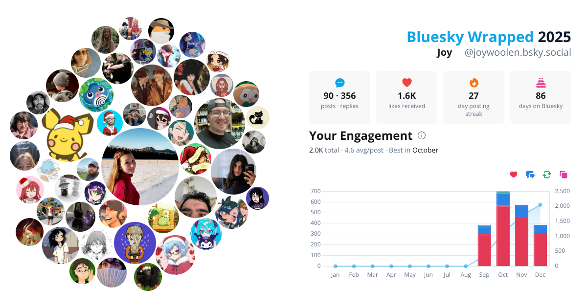 Your Bluesky Wrapped 2025 preview