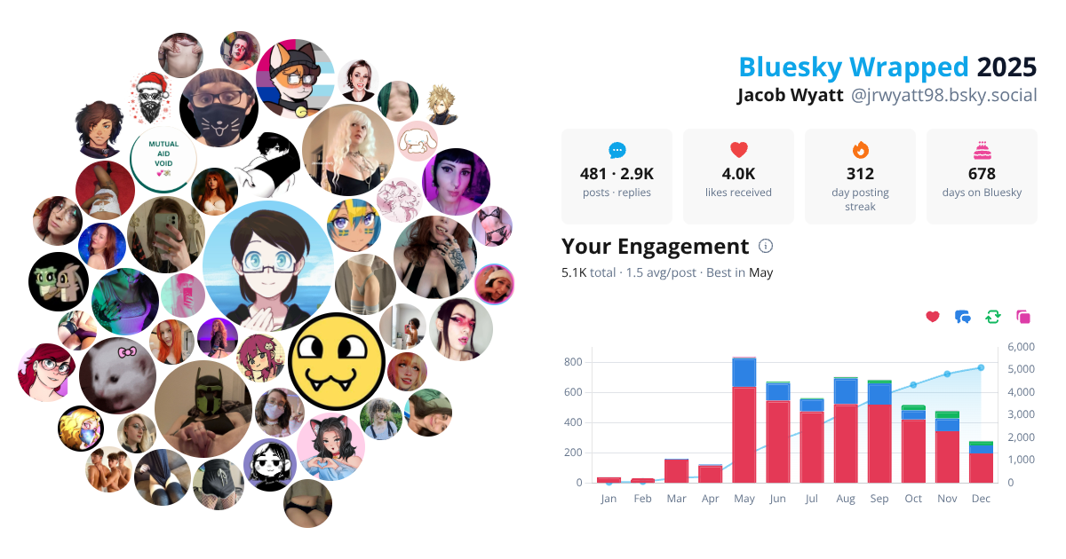 Your Bluesky Wrapped 2025 preview