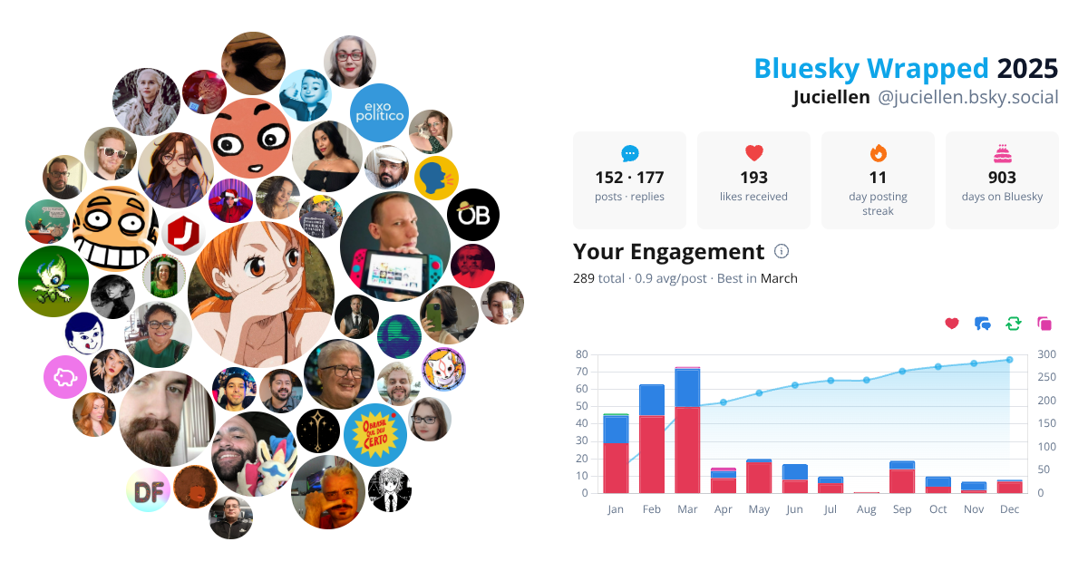 Your Bluesky Wrapped 2025 preview