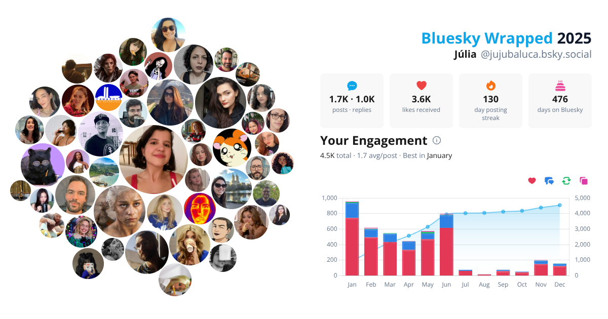 Your Bluesky Wrapped 2025 preview