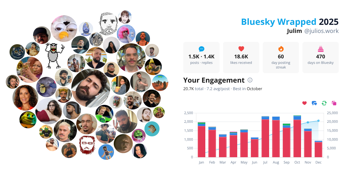 Your Bluesky Wrapped 2025 preview