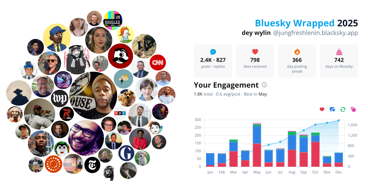 Your Bluesky Wrapped 2025 preview