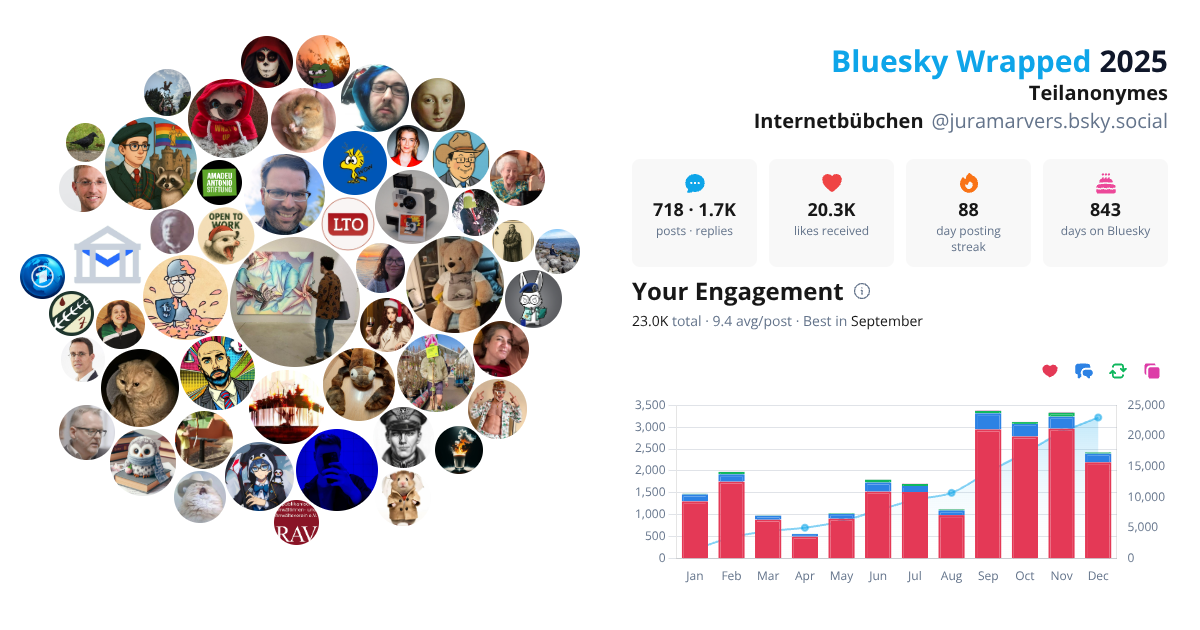 Your Bluesky Wrapped 2025 preview