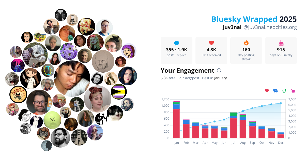 Your Bluesky Wrapped 2025 preview