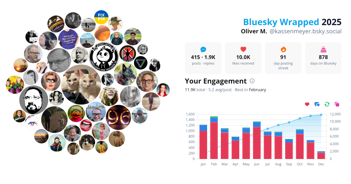 Your Bluesky Wrapped 2025 preview