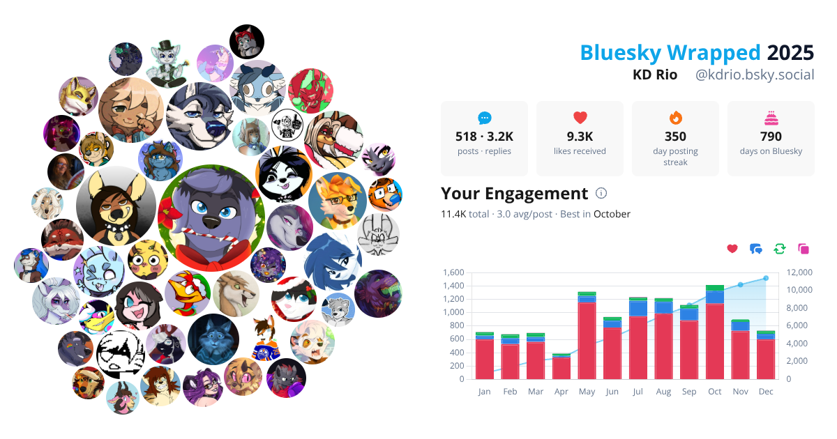 Your Bluesky Wrapped 2025 preview