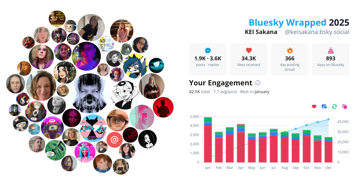 Your Bluesky Wrapped 2025 preview