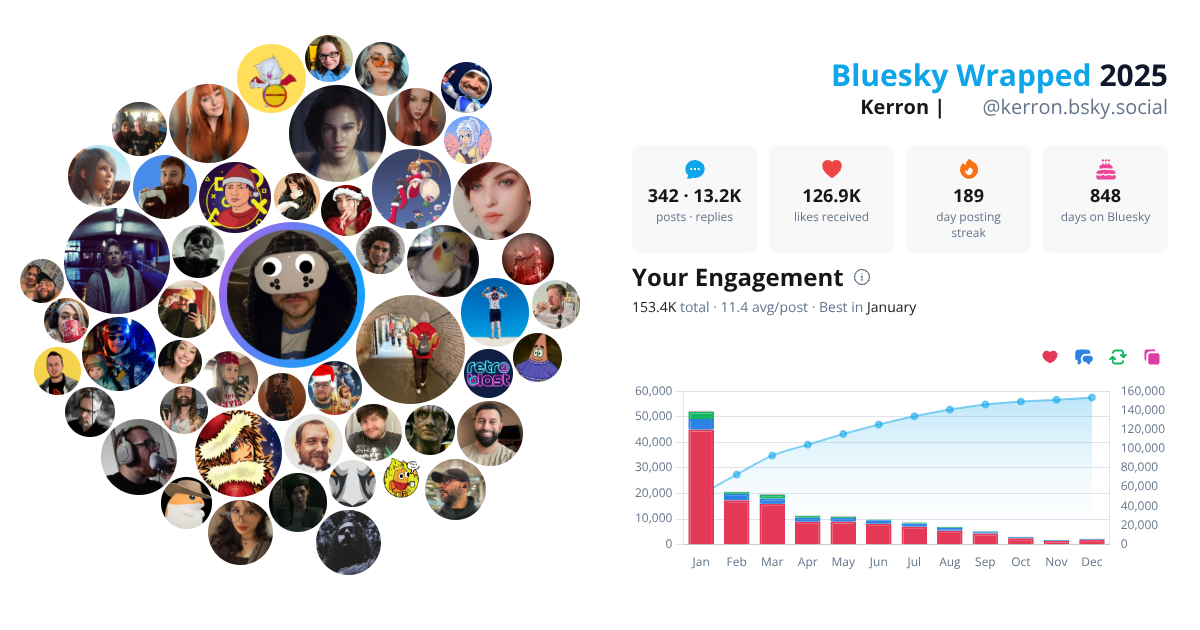 Your Bluesky Wrapped 2025 preview
