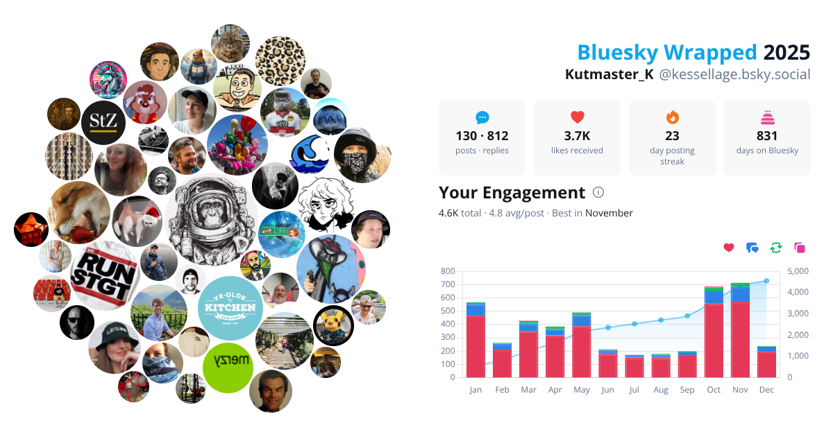 Your Bluesky Wrapped 2025 preview