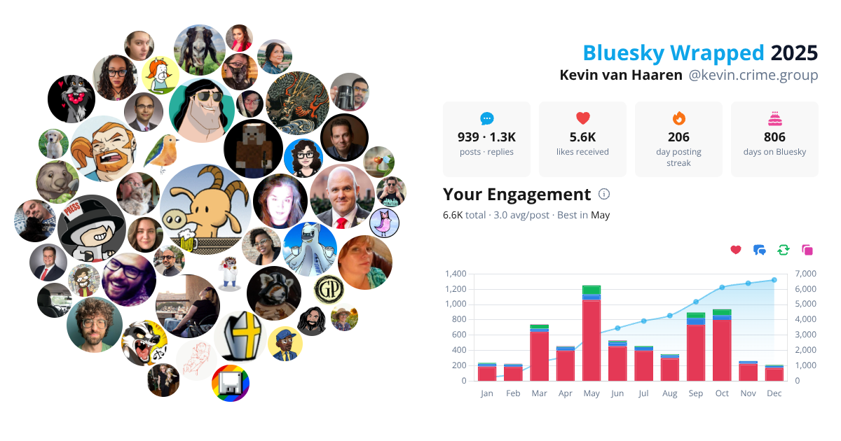 Your Bluesky Wrapped 2025 preview