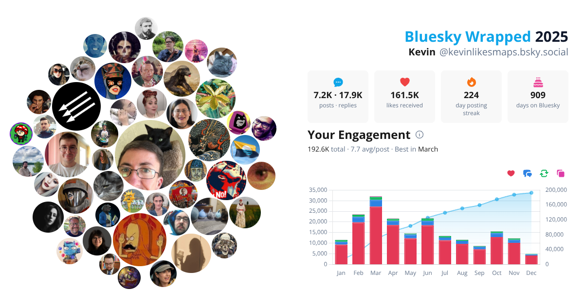 Your Bluesky Wrapped 2025 preview