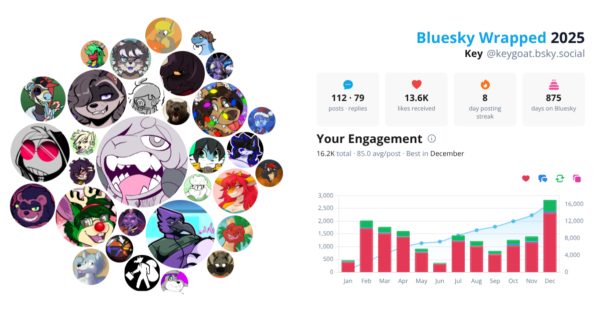 Your Bluesky Wrapped 2025 preview