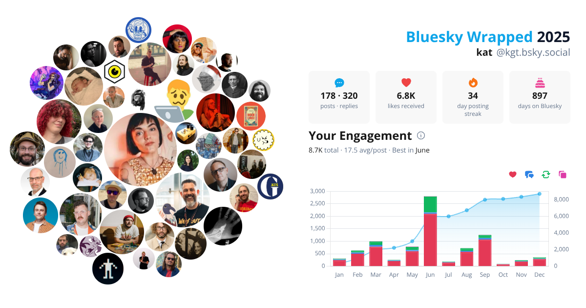 Your Bluesky Wrapped 2025 preview