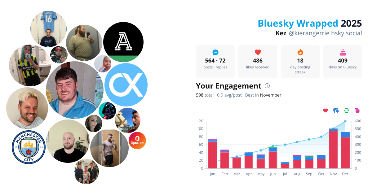 Your Bluesky Wrapped 2025 preview