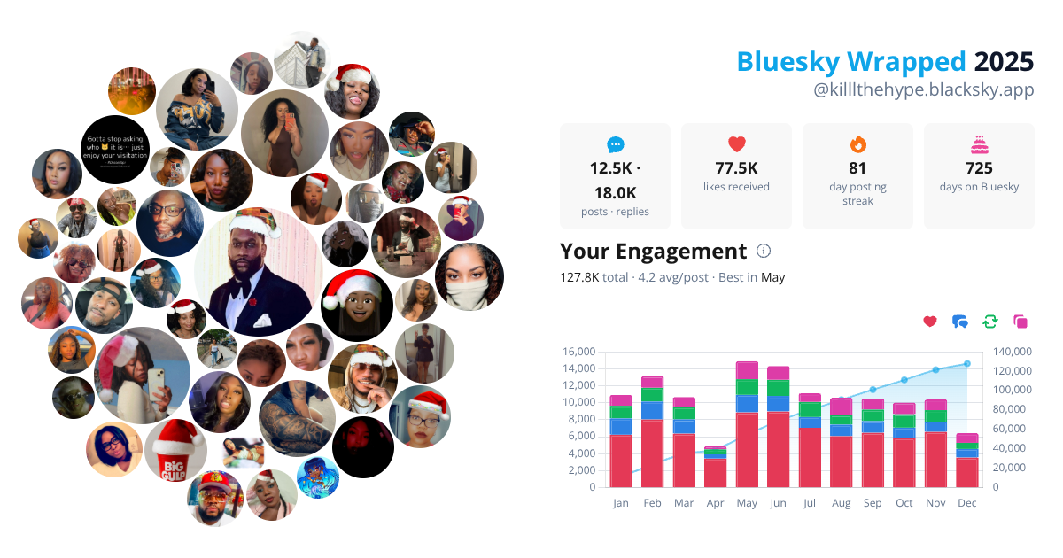 Your Bluesky Wrapped 2025 preview