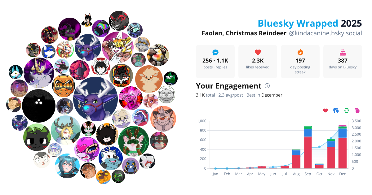 Your Bluesky Wrapped 2025 preview