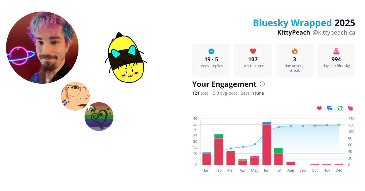 Your Bluesky Wrapped 2025 preview