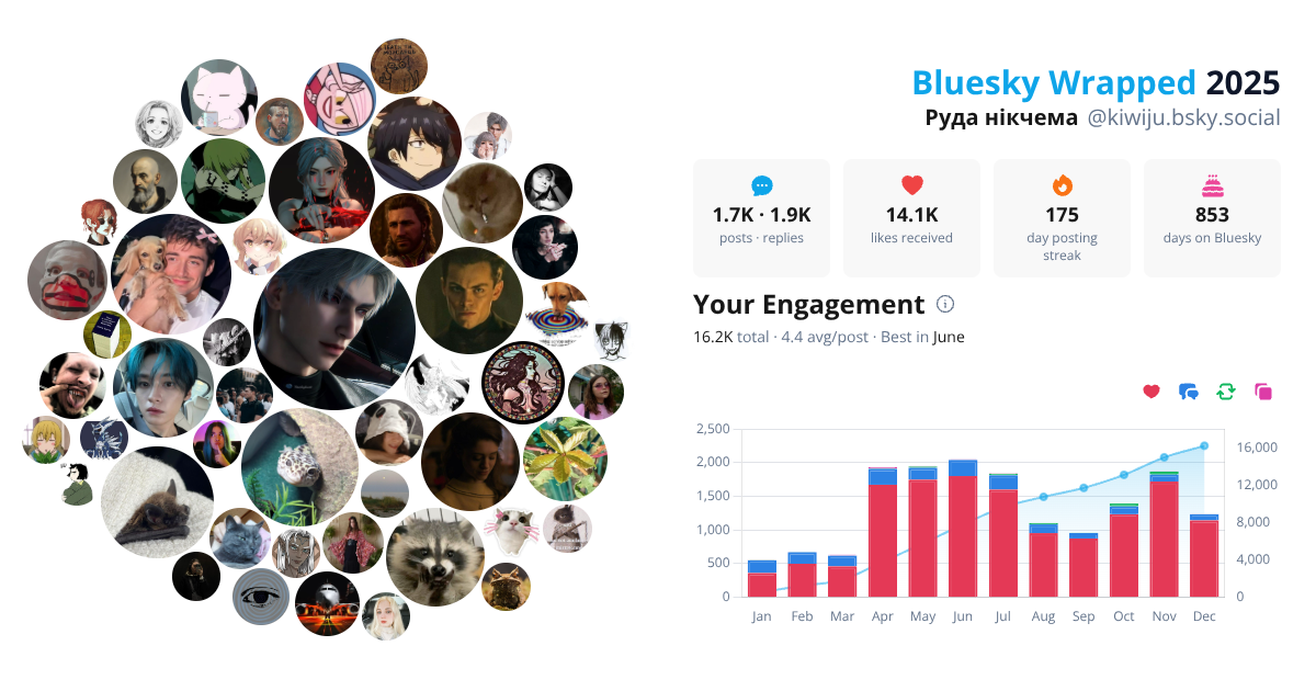 Your Bluesky Wrapped 2025 preview