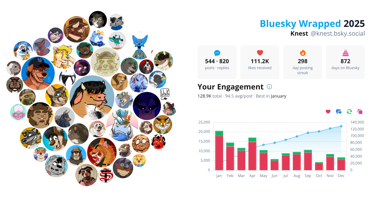 Your Bluesky Wrapped 2025 preview
