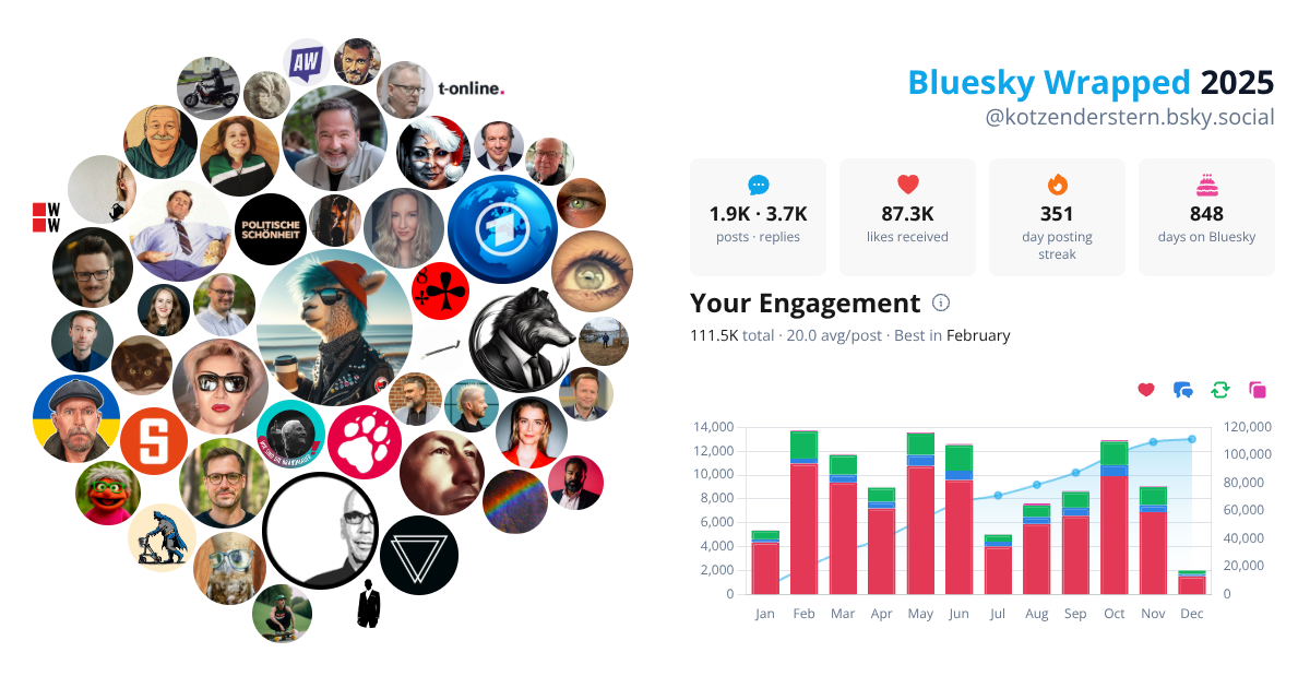 Your Bluesky Wrapped 2025 preview