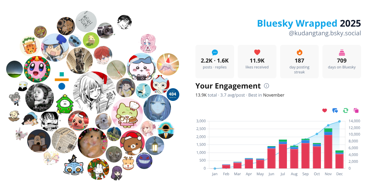 Your Bluesky Wrapped 2025 preview