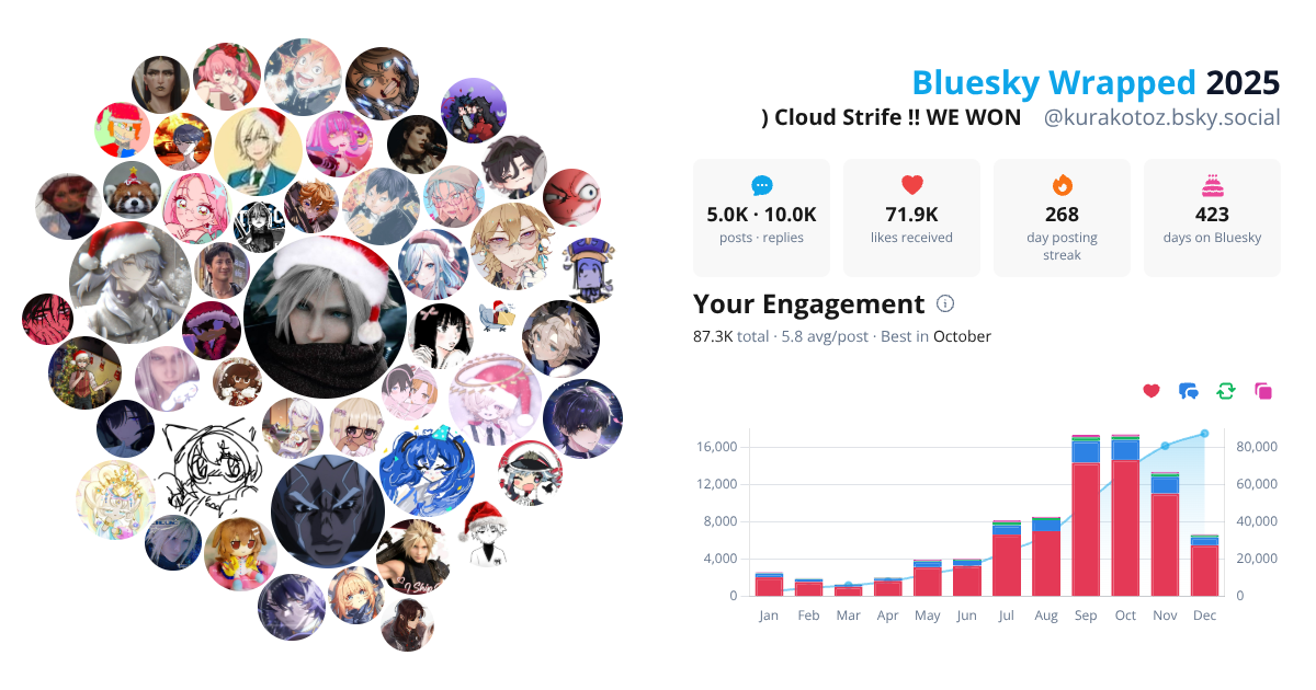 Your Bluesky Wrapped 2025 preview