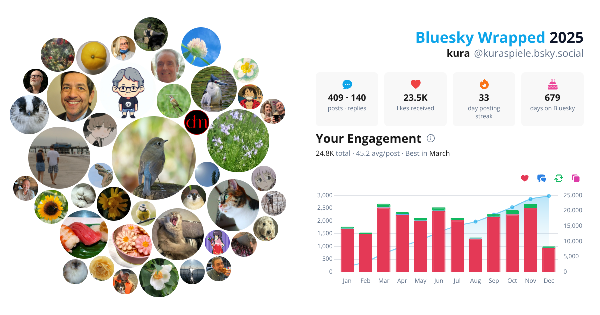 Your Bluesky Wrapped 2025 preview