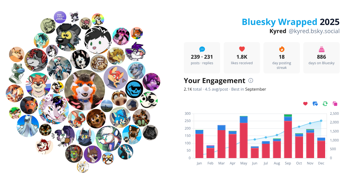 Your Bluesky Wrapped 2025 preview