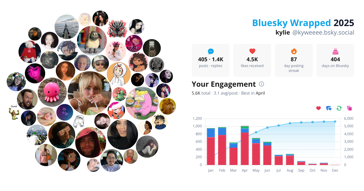 Your Bluesky Wrapped 2025 preview